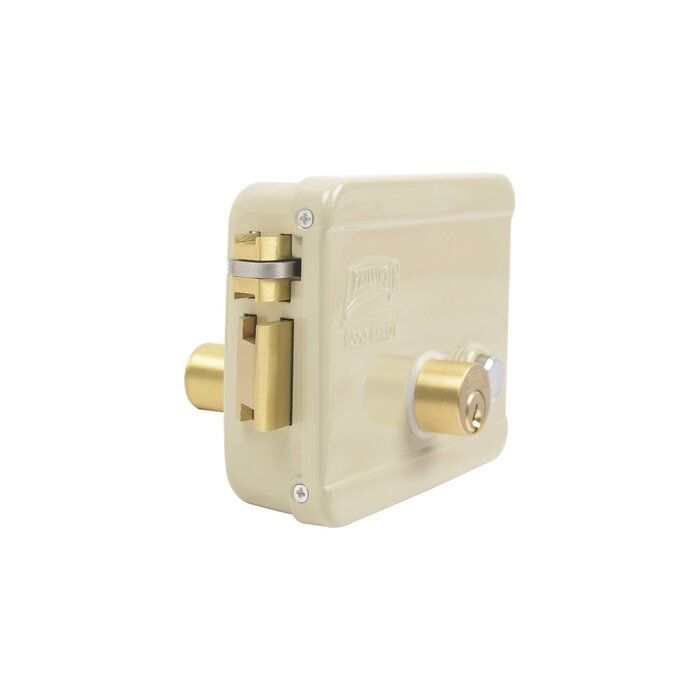 Cerradura Eléctrica / Incluye Llave /Con Botón integrado / Izquierda / Exterior