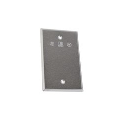 Tapa ciega de aluminio para Condulet tipo RR a prueba de intemperie.