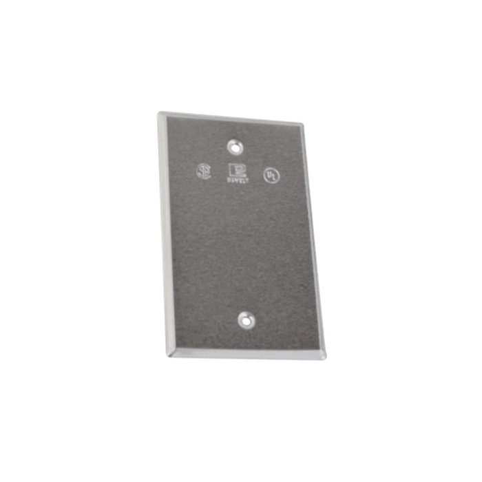 Tapa ciega de aluminio para Condulet tipo RR a prueba de intemperie.
