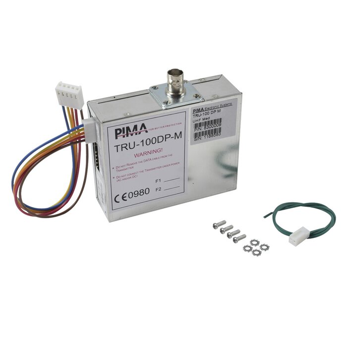 Comunicador Radio UHF para paneles de Alarma hasta 30Kms de Alcance. Frecuencia de 435 - 470 MHz. Compatible con Paneles de Alarma Serie Hunter e interfaces SAT9PID y SAT8. Potencia de 2.5W.