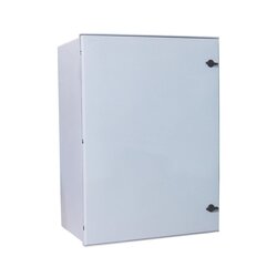 Gabinete de Poliéster IP66 Uso en Intemperie (400 x 500 x 200 mm) con Placa Trasera Interior (Incluye Chapa y Llave).