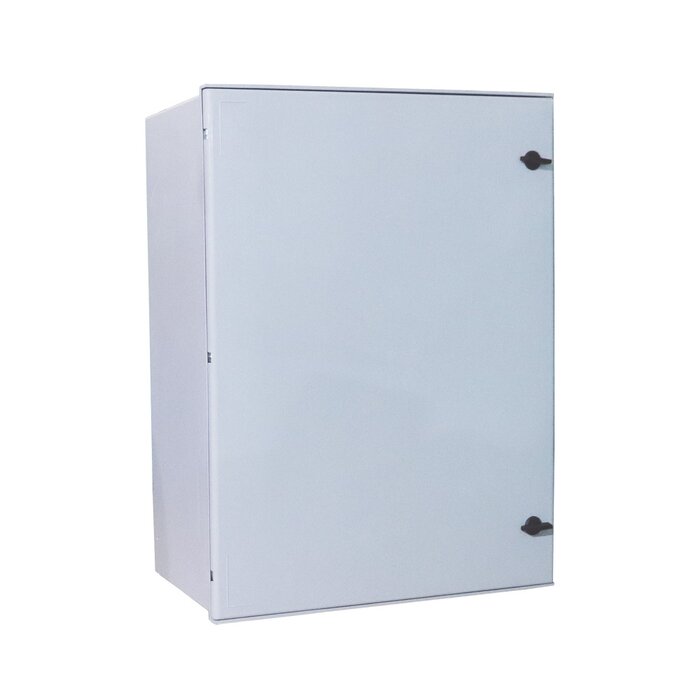 Gabinete de Poliéster IP66 Uso en Intemperie (400 x 500 x 200 mm) con Placa Trasera Interior (Incluye Chapa y Llave).