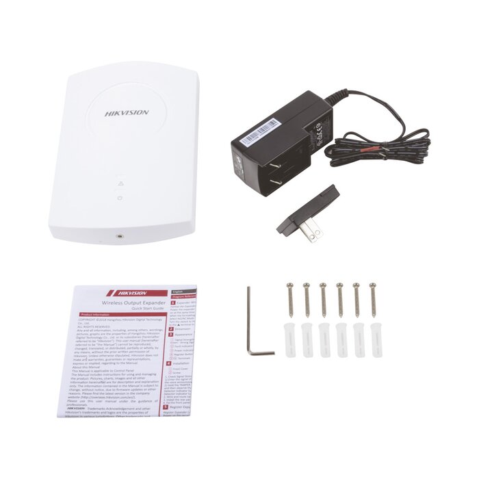 Extensor inalámbrico con 8 salidas de alarma para panel de alarma HIKVISION