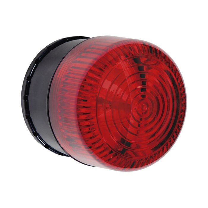 Alarma de Una Zona para Uso en Exterior, Notificación Audible y Visible, Color Rojo