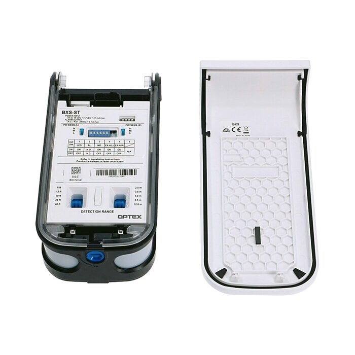 Sensor de Movimiento / 24 Metros de Detección / 100% Exterior / Serie Shield de Optex / Diseño Estético y Formal / Cableado / Compatible con cualquier panel de alarma
