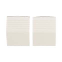 Unión recta de base, para uso con canaleta T70, Material PVC Rígido, Color Blanco Mate