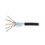 Bobina de Cable Blindado F/UTP de 4 Pares, Para Exterior con Gel, Cat6A (23 AWG), Industrial para Climas Extremos, Enterrado Directo, Color Negro, 305 m