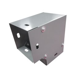 Derivación codo horizontal de 90 grados 100 x 100 mm, fabricado en lámina de acero al carbón