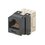 Conector Jack Estilo 110 (de Impacto), Tipo Keystone, Categoría 6, de 8 posiciones y 8 cables, Color Negro