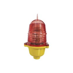 Lámpara de Obstrucción Led Color Rojo (110 Vca de Entrada) / Luz fija