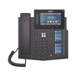 Teléfono IP Empresarial con Estándares Europeos, 20 lineas SIP con pantalla LCD a color, 60 teclas DSS/BLF, puertos Gigabit, IPv6, Opus y conferencia de 3 vías, PoE/DC (incluye fuente).