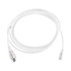 Patch Cord TERA Cat6A 1/10G Ethernet, de 4 pares y conector modular, LS0H, Color Marfil, 3m