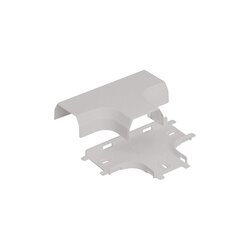Accesorio en "T", para uso con canaleta T45, Material PVC Rígido, Color Blanco Mate