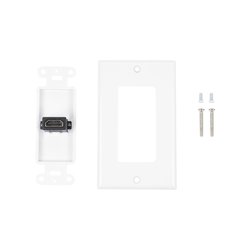 Placa de pared 1 puerto HDMI hembra a hembra