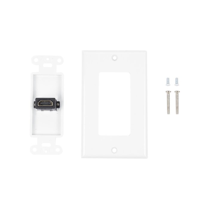 Placa de pared 1 puerto HDMI hembra a hembra
