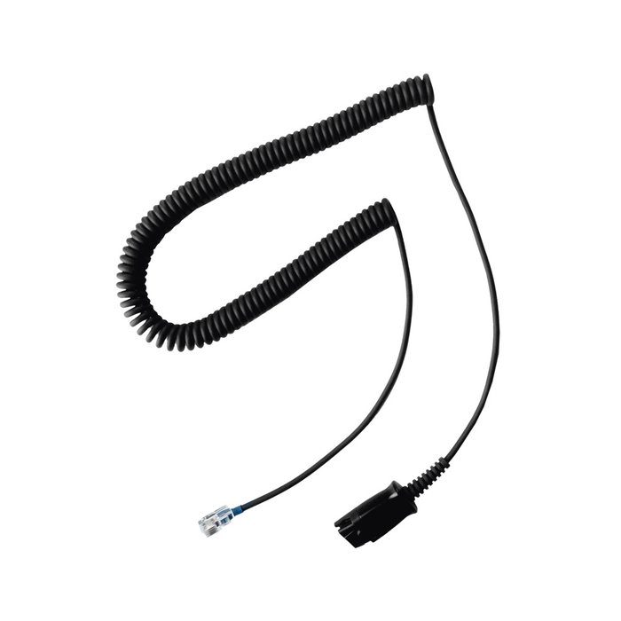 Cable adaptador para diademas modelo HT101, HT201 y HT202 para compatibilidad con teléfonos Grandstream, análogos, digitales, etc.