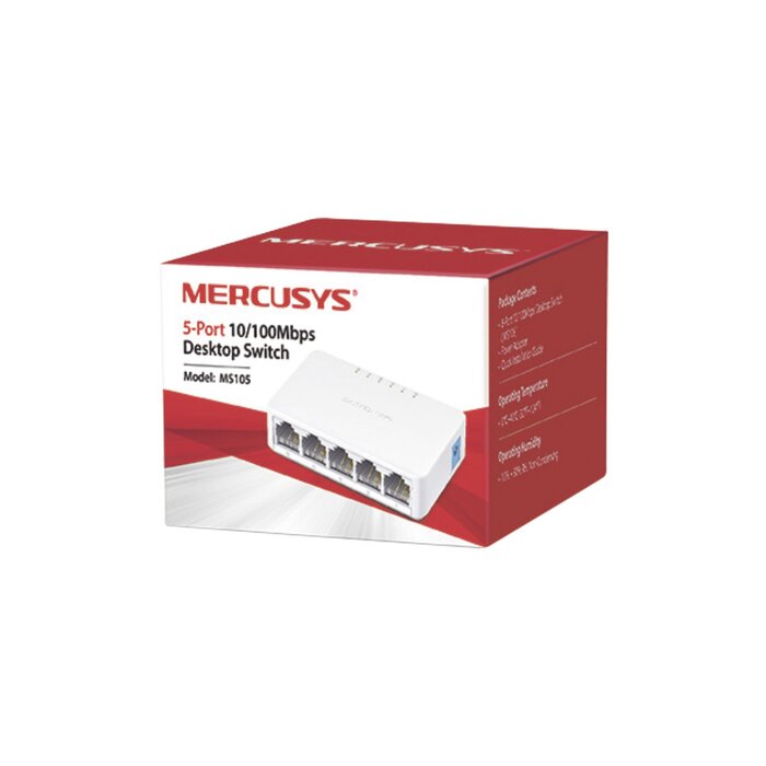 Switch no administrable para escritorio de 5 puertos 10/100 Mbps