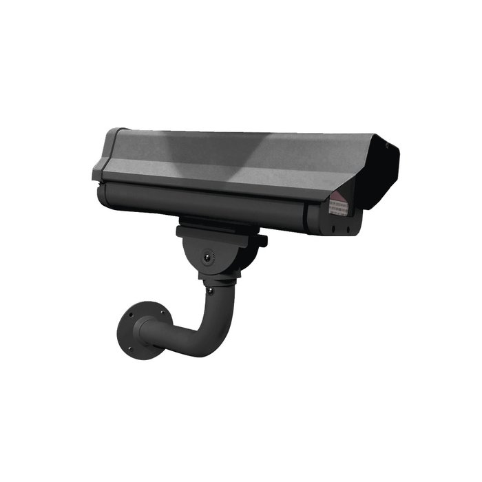 Gabinete Antivandálico IP66 con Brazo de Acero Color Negro