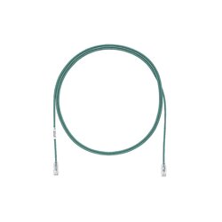 Cable de Parcheo TX6, UTP Cat6, Diámetro Reducido (28AWG), Color Verde, 10ft