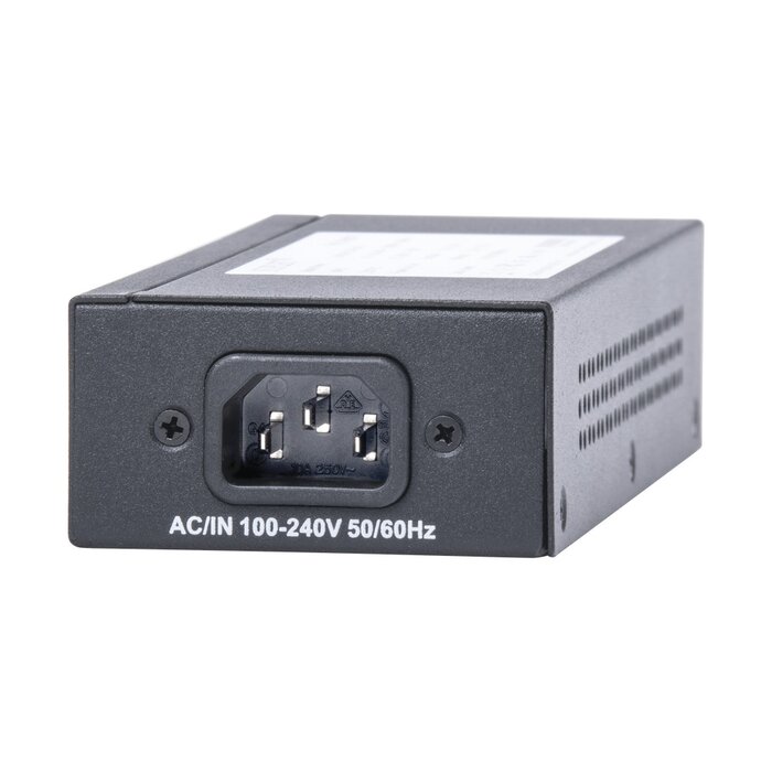Inyector Super Hi-PoE / 56 Vcd / 60 Watts / Para Domos HIKVISION PTZ / IP (-AE / DE) / Soporta 802.3 af / at