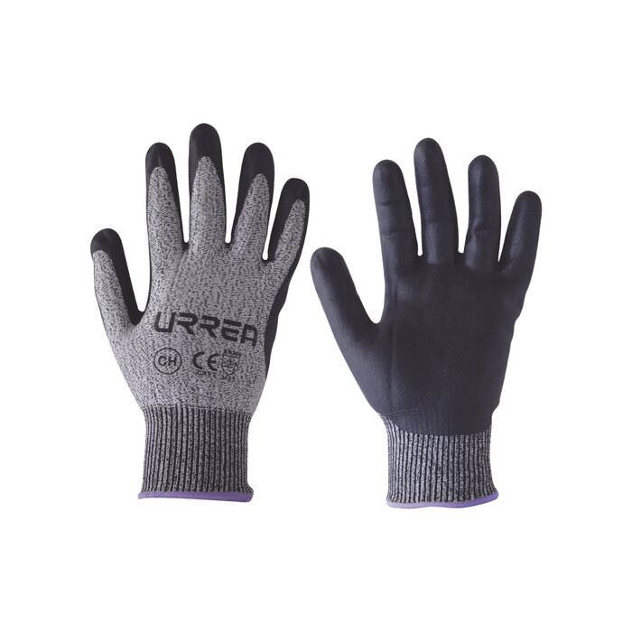 Guantes talla mediana supraneema con recubrimiento de nitrilo.