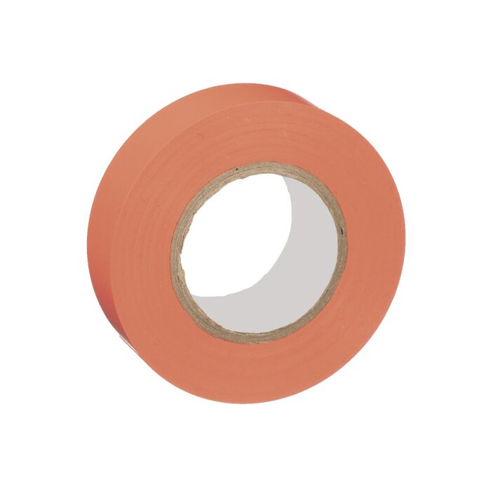 Cinta Eléctrica para Aislar, de PVC, Uso General, Grosor de 0.18mm (7 mil), Ancho de 19mm, y 20.12m de Largo, Color Rojo