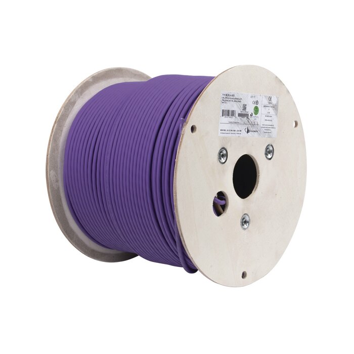 Bobina de Cable U/UTP de 4 pares, Z-MAX, Cat6A, Soporte de Aplicaciones 10GBase-T, LS0H, Color Violeta, 305m