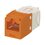 Conector Jack RJ45 Estilo TG, Mini-Com, Categoría 6, de 8 posiciones y 8 cables, Color Naranja