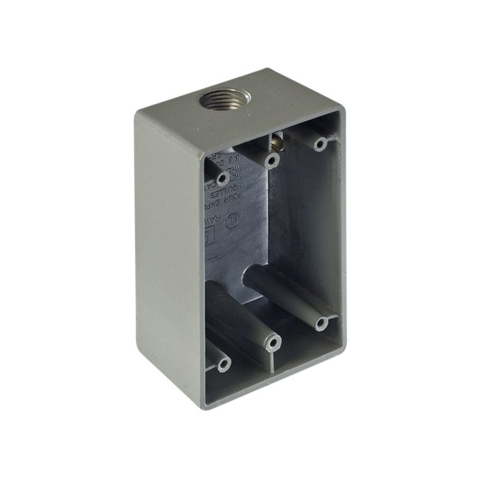 Caja Condulet FS de 1" (25.4 mm) con una boca a prueba de intemperie.