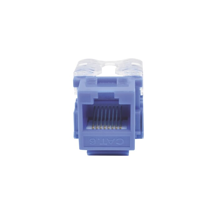 Módulo Jack 110 Cat6, Keystone para faceplate - Color Azul