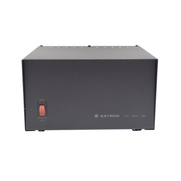 Fuente de poder Astron| Salidas 13.8Vcd, 20A | Lineal Regulada con Circuito Cargador de Baterías.