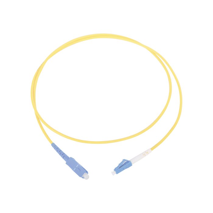 Jumper de Fibra Óptica Monomodo LC/SC Simplex de 1 metro