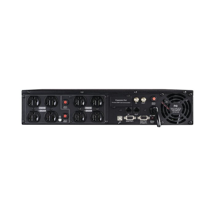 UPS de 1500 VA/900 W, Topología Línea Interactiva, Entrada 120 Vca NEMA 5-15P, Torre o Rack 2 UR, Con 8 Tomas NEMA 5-15R