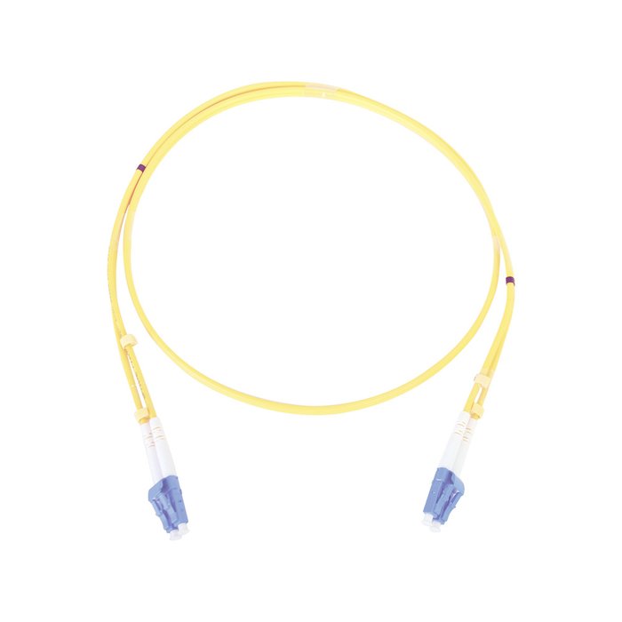 Jumper de Fibra Óptica Monomodo LC/LC Duplex de 1 metro