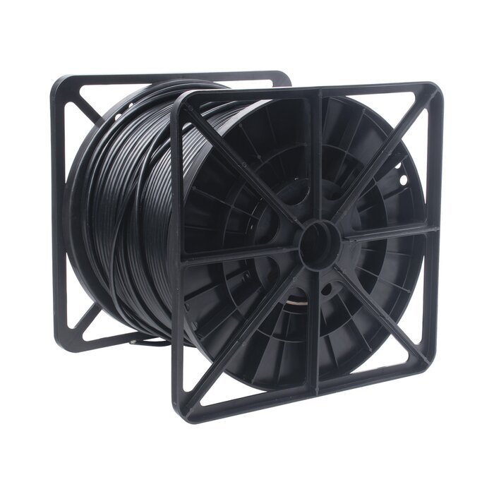 Bobina de cable de 305 Metros Cat6+ CALIBRE 23 Exterior Blindado tipo FTP para CLIMAS EXTREMOS, UL, color Negro,