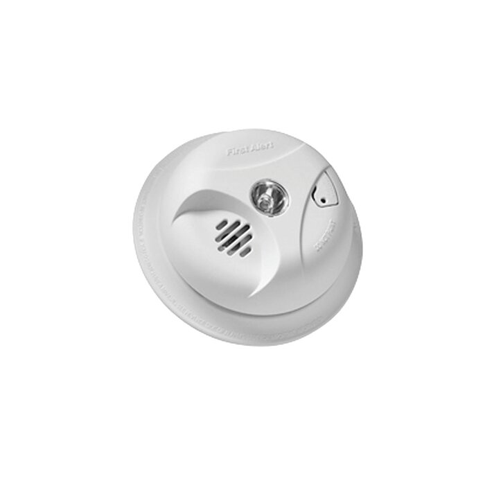 Detector de humo autónomo a batería de 9 V cd con luz
