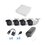 KIT TurboHD 720p / DVR 4 Canales / 4 Cámaras Bala (exterior 2.8 mm) / Transceptores / Conectores / Fuente de Poder Profesional