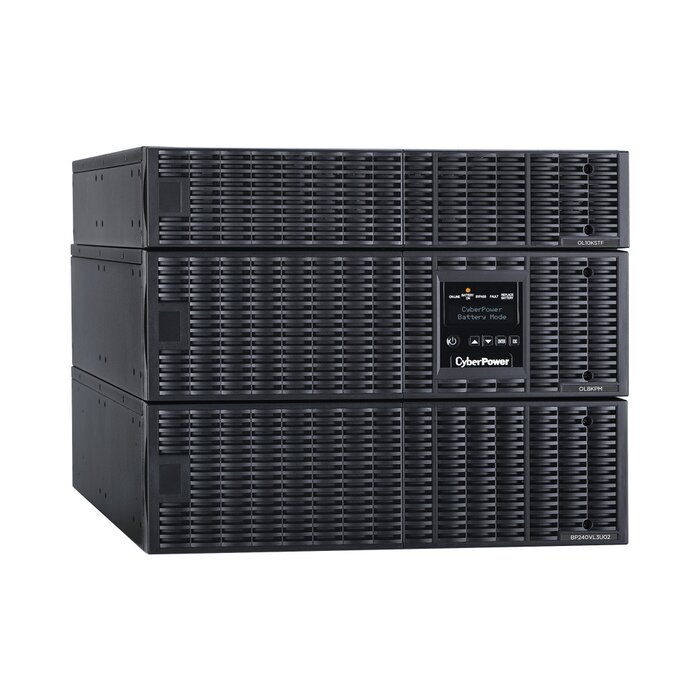 UPS de 8000 VA/8000 W, Online Doble Conversión, 200 - 240 Vac de Entrada, 120 - 240 Vac de Salida, Entrada Hardwired, Onda Senoidal Pura, Torre o Rack de 8 UR, Con 6 Tomas NEMA 5-20R, 3 NEMA L6-30R y Terminal Hardwired