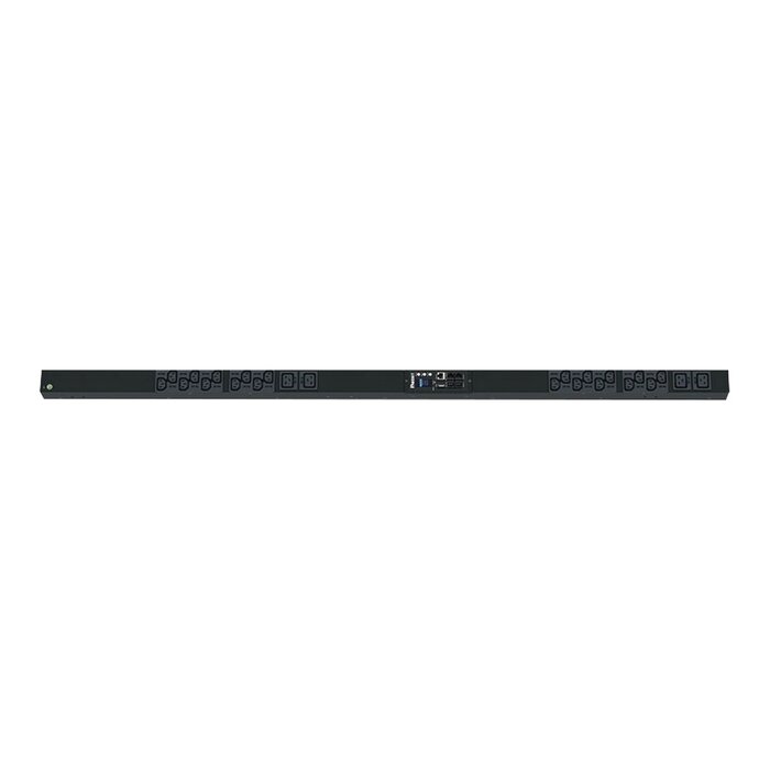 PDU Monitoreable (MI), para Distribución de Energía, Entrada 100-240 Vca NEMA L6-20P, Con 20 Salidas C13 y 4 C19 de 100-240 Vca, de Instalación Vertical, 20 Amp