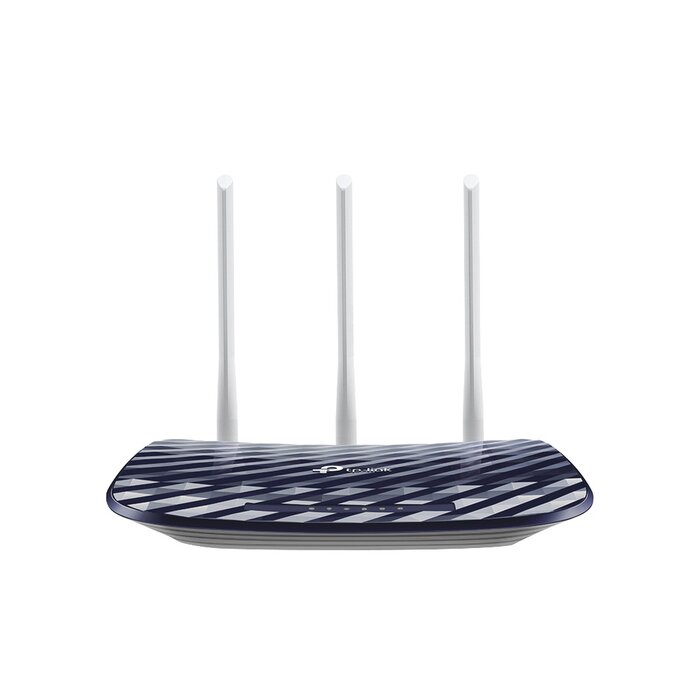 Router Inalámbrico doble banda AC, 2.4 GHz y 5 GHz Hasta 733 Mbps, 3 antenas externas omnidireccional, 4 Puertos LAN 10/100 Mbps, 1 Puerto WAN 10/100 Mbps