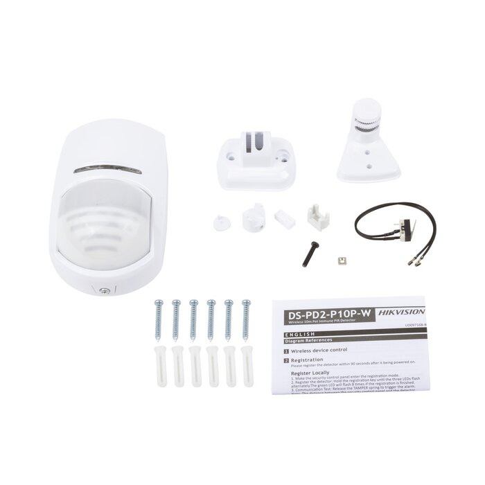 Detector PIR Inalámbrico para panel de alarma HIKVISION / Inmunidad a Mascotas