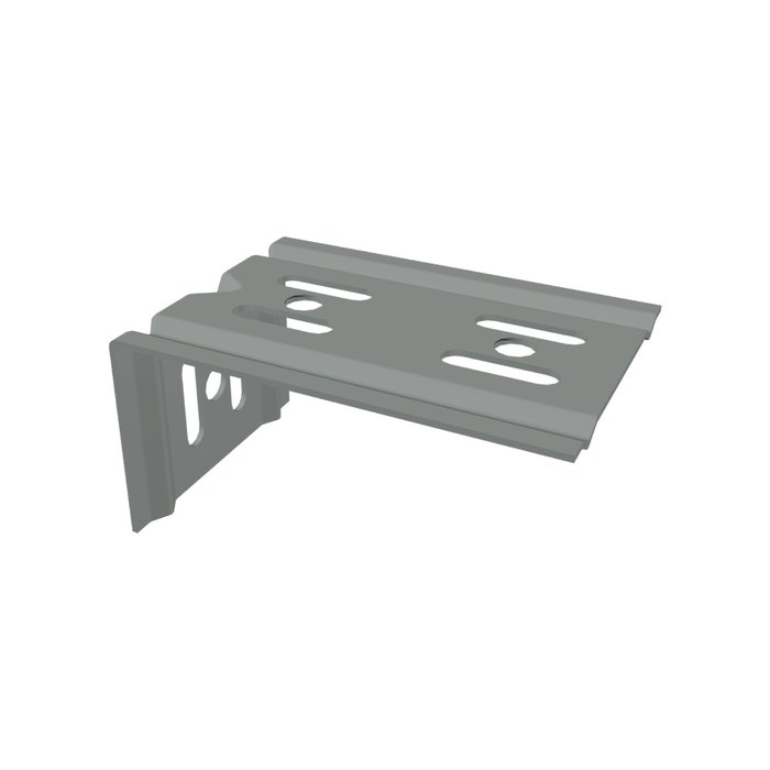 Ménsula económica, para montaje en pared, para anchos de charola de 100mm, con acabado Electro Zinc
