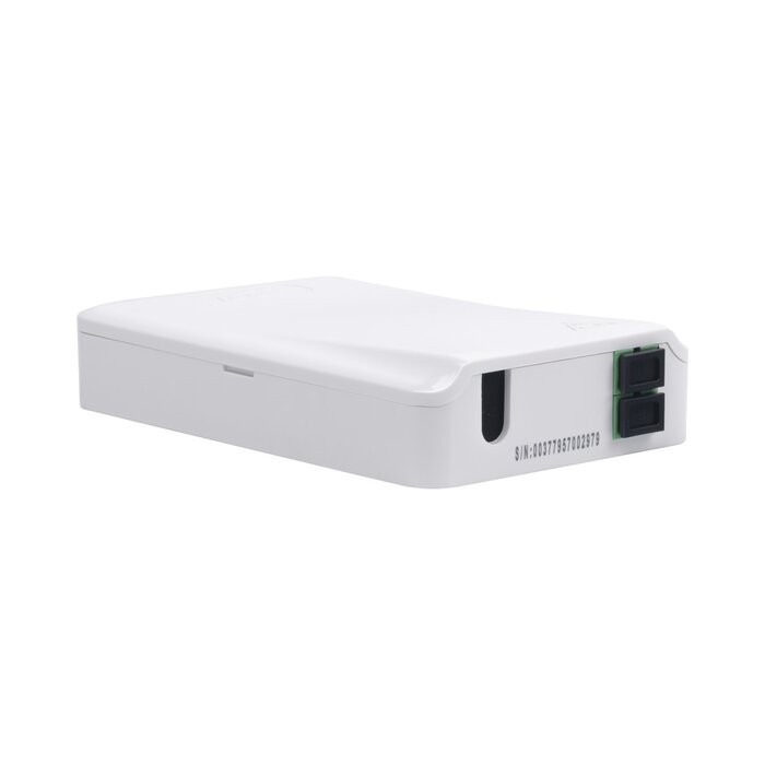 Caja Terminal de Fibra Óptica (Roseta) con 2 acopladores SC/APC, blanca