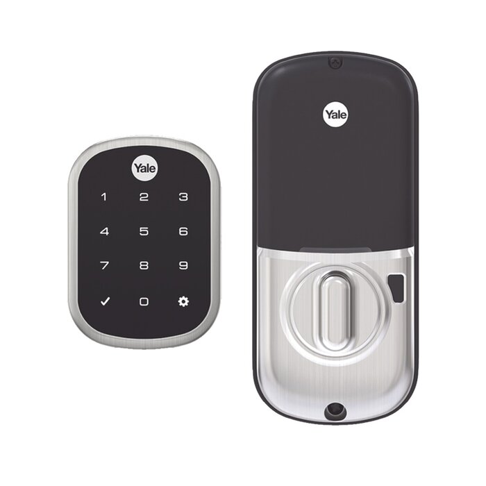 Cerradura Autónoma ASSURE YRD256, Niquel Satinado, Teclado Discreto al frente, PIN, Posible Integración con Zwave y Apertura por Smartphone