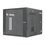Gabinete PanZone de Montaje en Pared, de 19in, Puerta con Ventana de Seguridad, 12 UR, 762mm de Profundidad, Color Negro