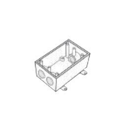 Caja Condulet FS de 1/2" ( 12.7mm) con tres bocas a prueba de intemperie.