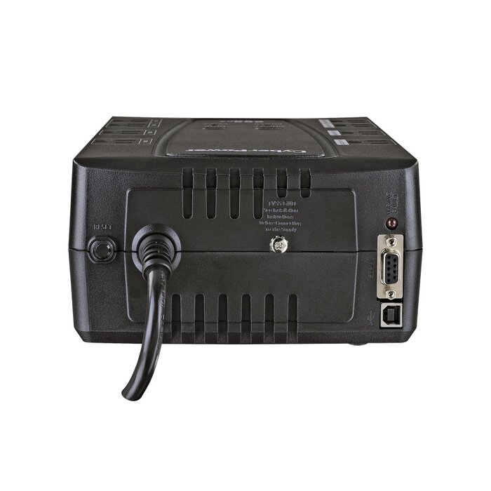 UPS de 825 VA/450 W, Topología Línea Interactiva, Entrada 120 Vca NEMA 5-15P, Tipo Gabinete Compacto, Con 8 Tomas NEMA 5-15R