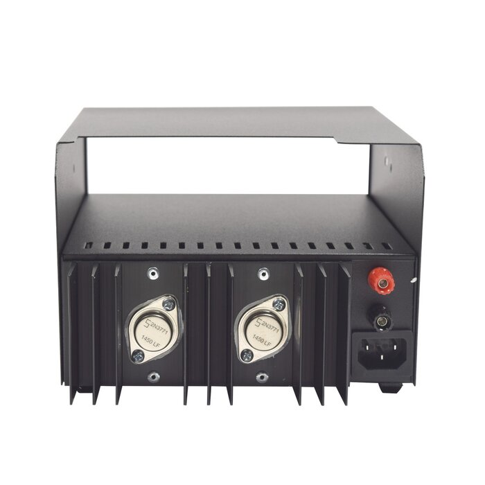 Fuente de poder 13.8Vcd, 11A, lineal regulada con cavidad para radio.