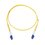 Jumper de Fibra Óptica Monomodo 9/125 LC/UPC-LC/UPC, PVC, 2.0 mm, Dúplex, amarillo, 3 metros