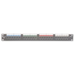 Patch Panel UTP HD6 Categoría 6, de 24 puertos, Plano, 1UR